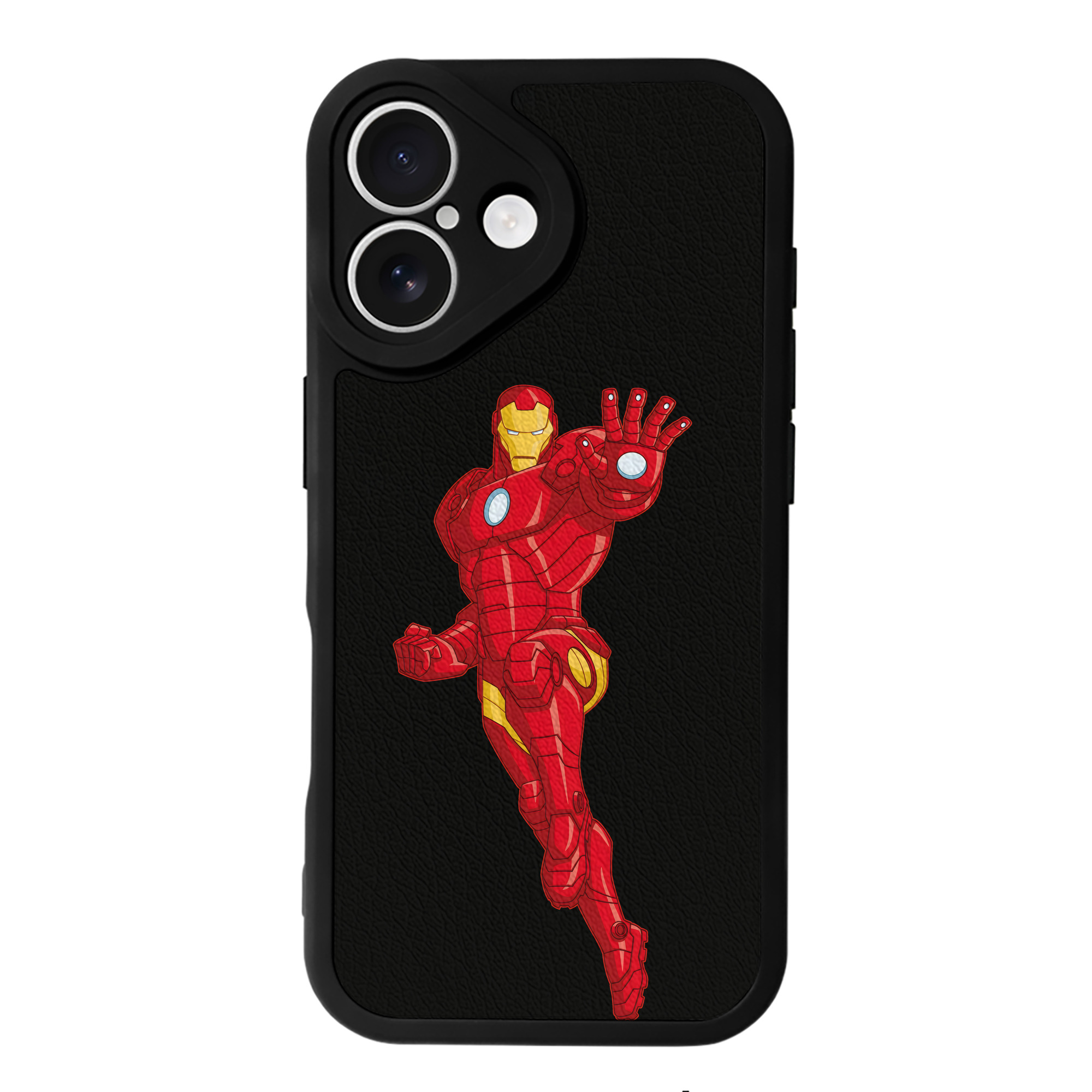 （画像用） アベンジャーズ The Avengers 【iPhone 16シリーズ対応】シリコンスマホケース（レザー調） 材質：シリコン